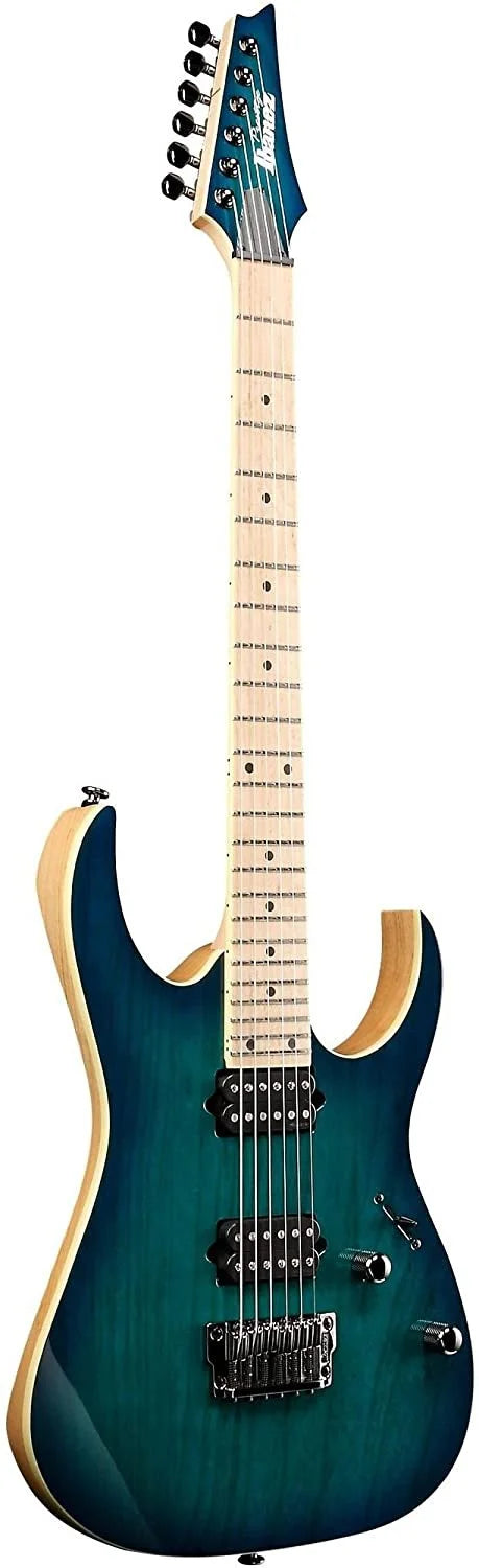 Ibanez Burst Electric 6-String RG Series RG652AHMFX Green Nebula Guitar Prestige