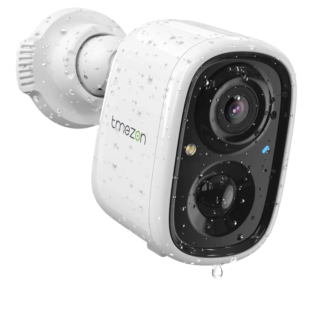 Wireless 2K Powered Audio, Home Security Night Waterproof, Detection, Way Camera for SD/Cloud Surveillance Rechargeable Vision Camera with 2 TMEZON Outdoor AI Motion Battery WiFi