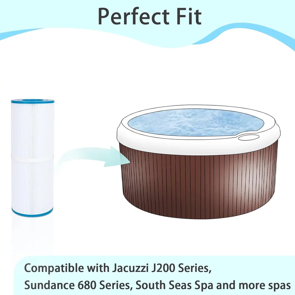 sq.ft Replacement Pleatco FC-3915 30 Springs Hot C-6430, Spa Cartridge Hot Unicel 2-Pack for Filters PWK30, Filters Filbur Tub Watkins 31489,