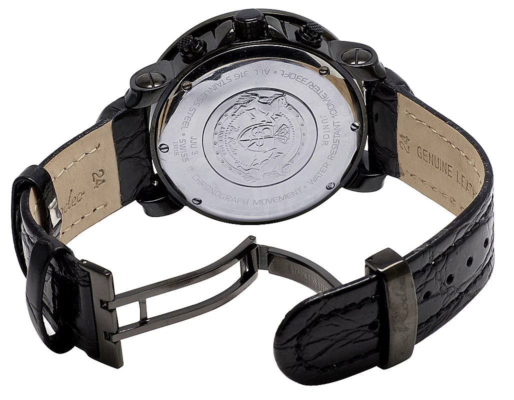 2.5 Joe PVD Ct Rodeo Junior Joe Watch Diamond Black Mens JJU3 50MM Rodeo