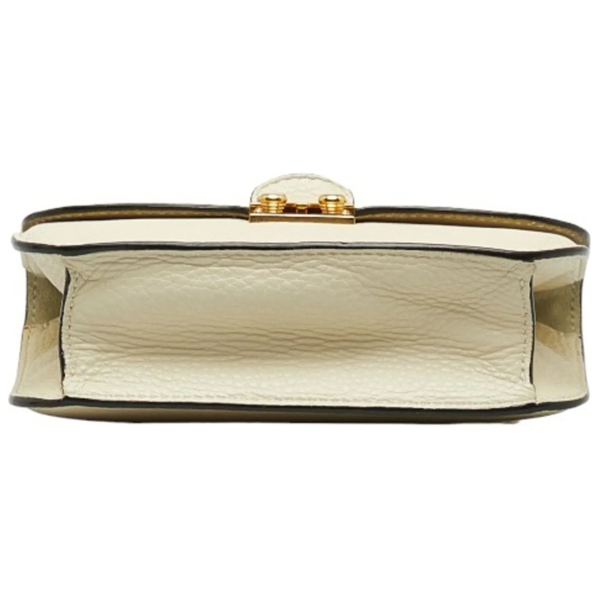 Bag Valentino Studded Leather Shoulder Women's Ivory (Good) Pre-Owned VALENTINO Chain