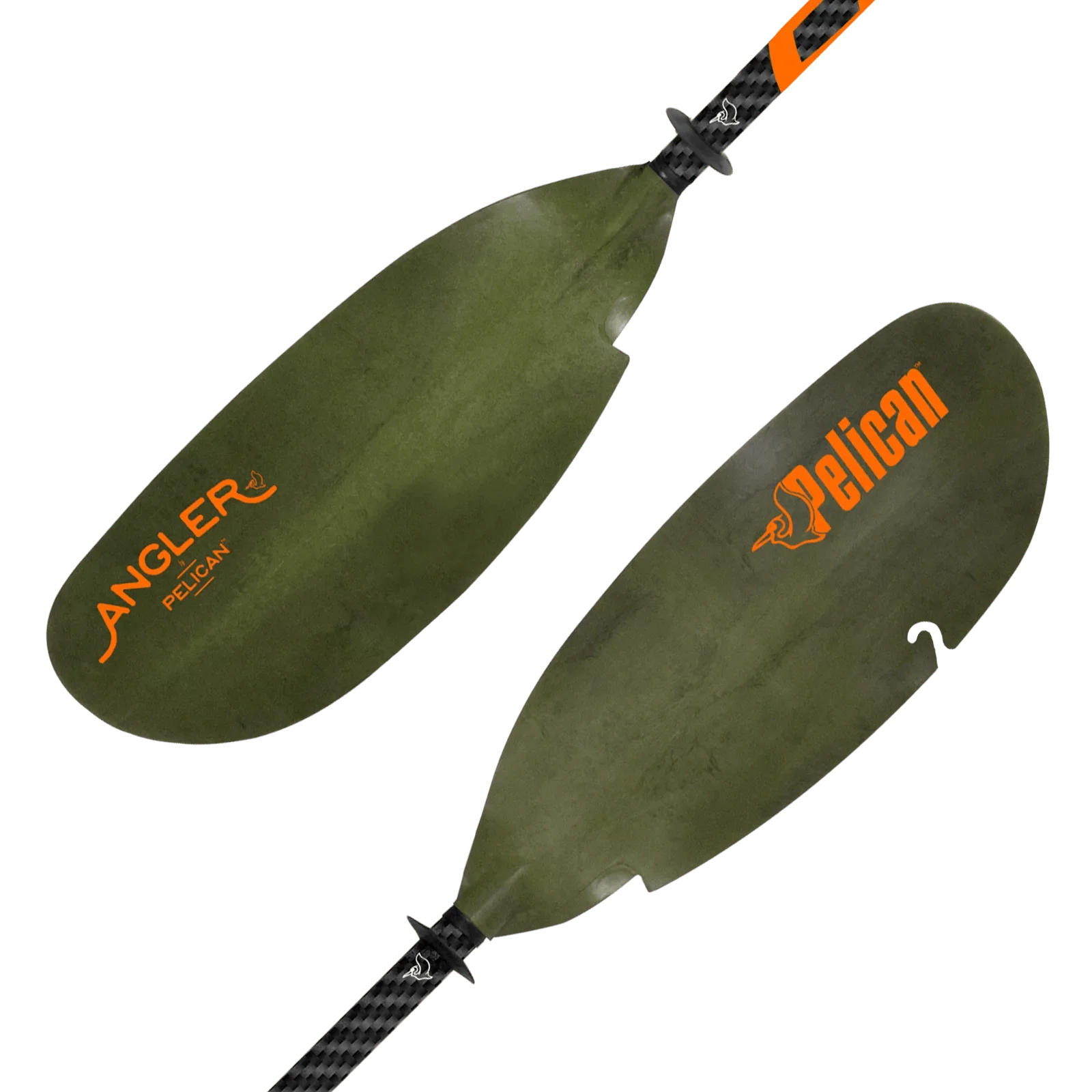 '- - - Lightweight for Shaft Catch Olive Camo Adjustable Perfect Paddle 102.4 in Kayak Fiberglass Pelican The Kayak Fishing - -