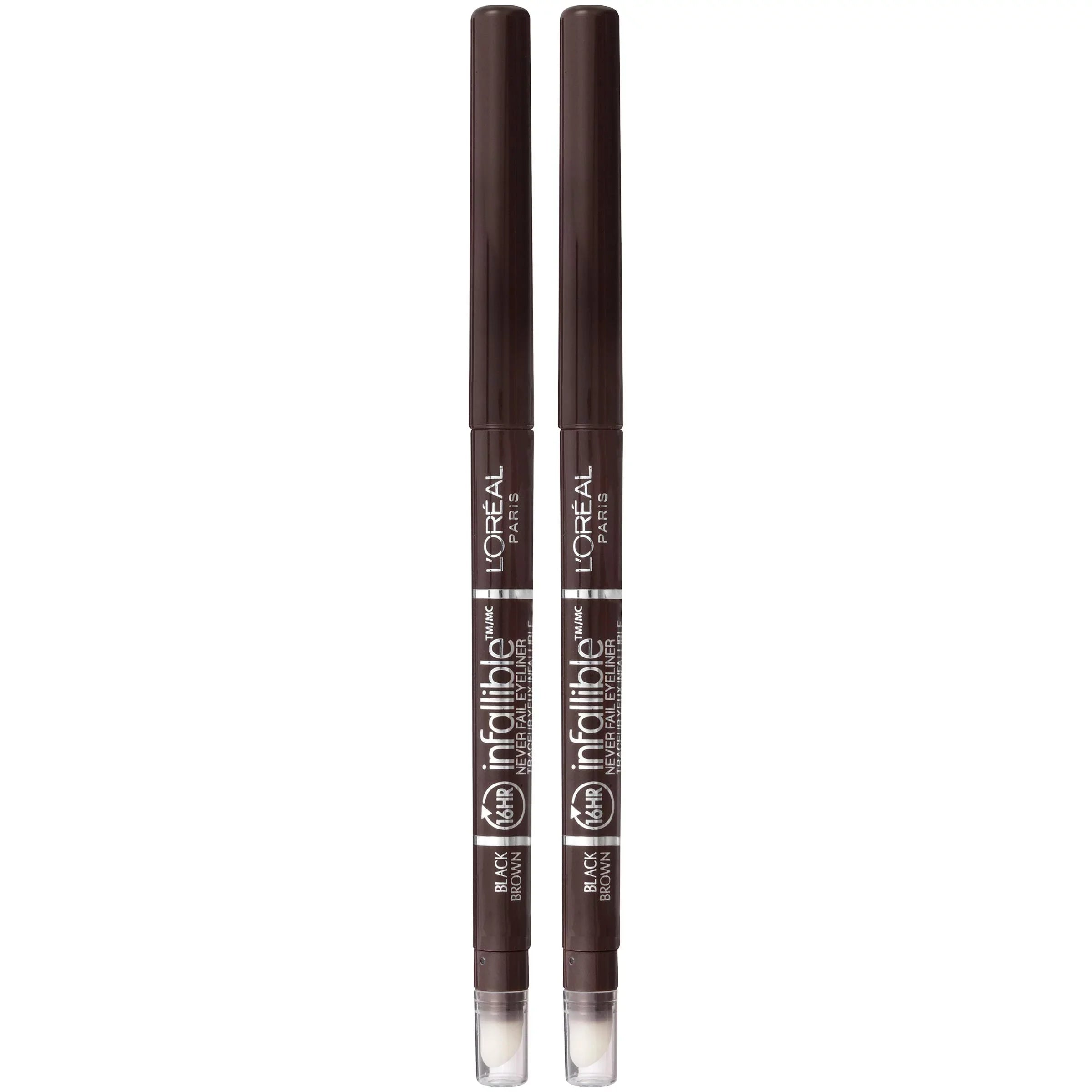 '- Enhance L'Oreal with Sharpener! Fail Eyes Eyeliner Never Black - Infallible Count Your Paris Brown, Built-In 2 Includes