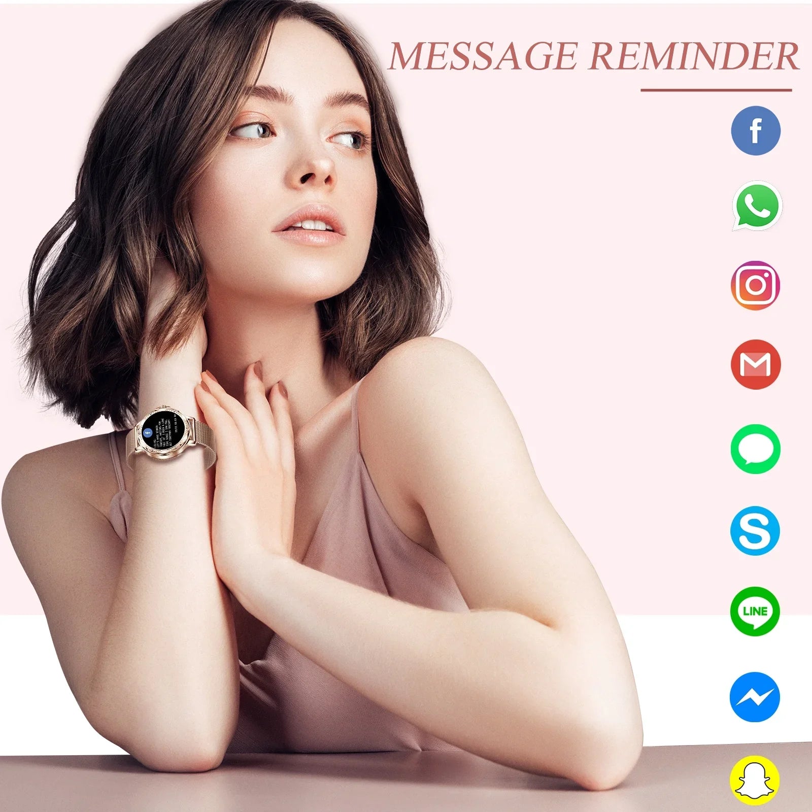 Women Smartwatch HD Lightweight for Android (Answer/Make VOPOCO 1.2" Watch iPhone Sports for Calls) Smart Screen