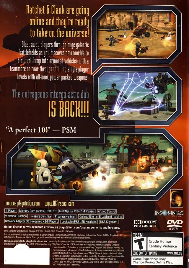 | Your | 2 | PS2 Clank: PlayStation 2004 Arsenal | Tested Ratchet Up Sony