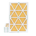 Pleated 6 23-1/2 Air Filters 15-1/2 by MERV 7/8 Glasfloss. of 11 16x24x1 x Actual Pack x Size: