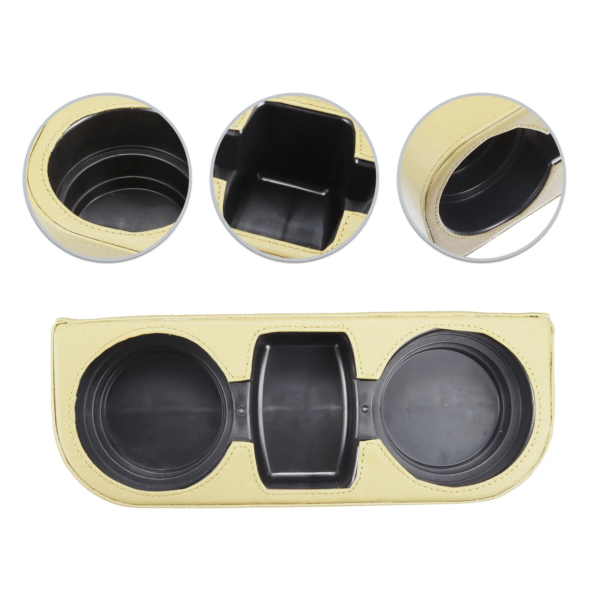 Car Car Cup Pocket Storage Gap Seat Box Multi-function Holder Side Beige Filler Seat Console Organizer