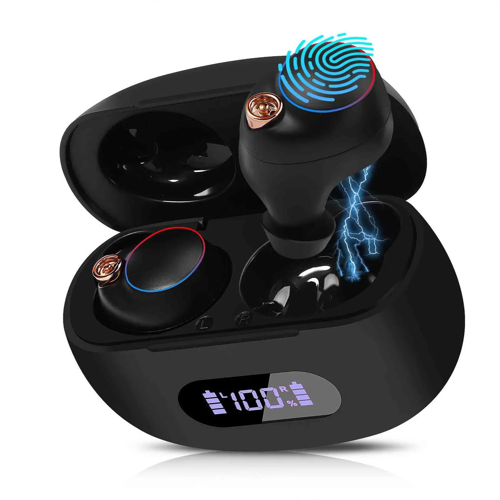 Bluetooth IPX5 Resistance, Connect, Bass Tab + 3 Earbuds Bluetooth Lenovo Dual M10 Case, Compatible UrbanX Boost True Charging Black, Water Gen Connection, with Balanced, 5.2 Wireless