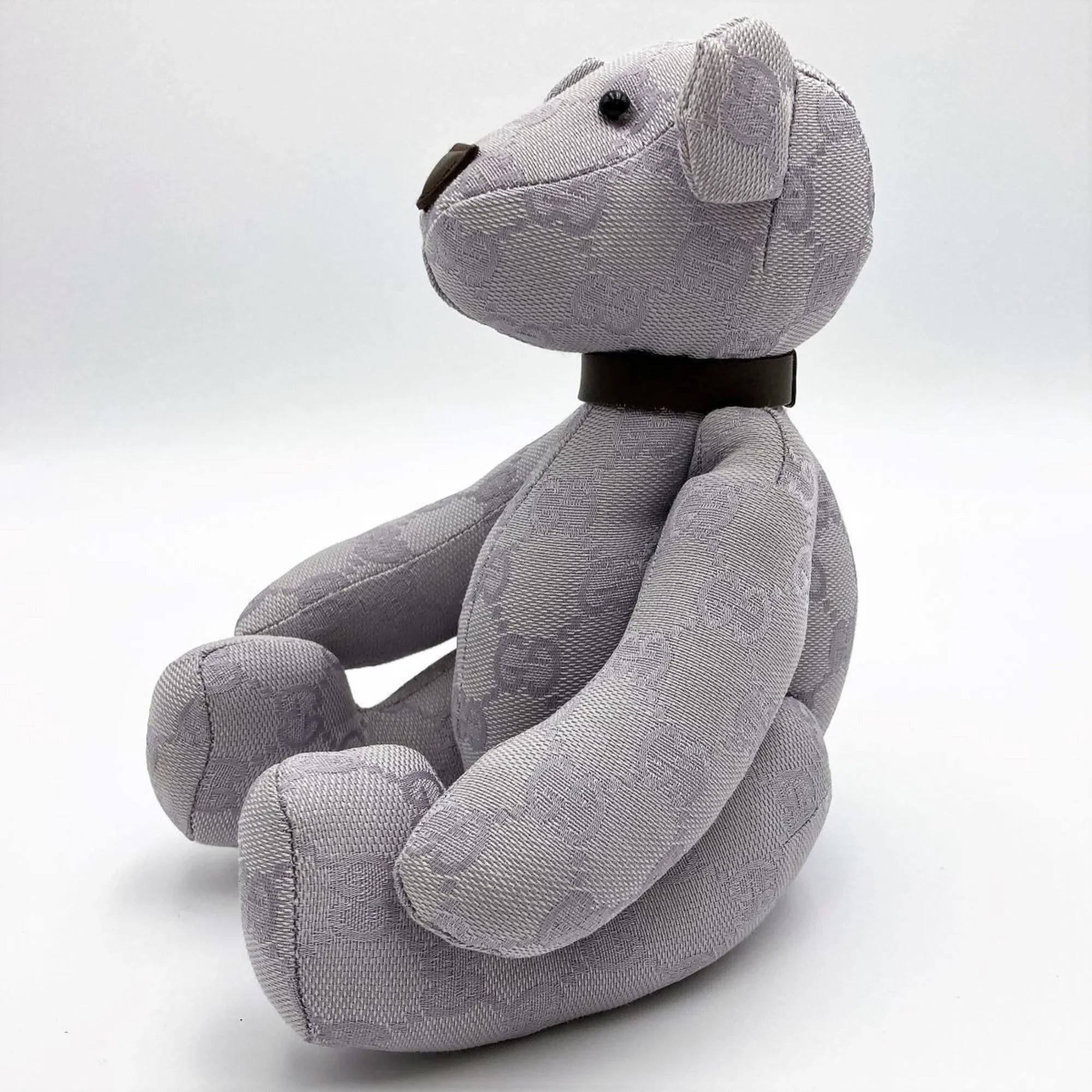 Brown Purple x Canvas Ladies Gucci Kids Pre-Owned Plush GG (Good) GUCCI Interior Bear Toy