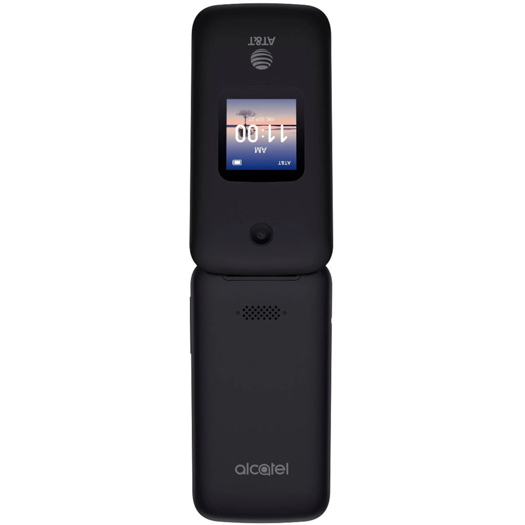 4GB, Alcatel, Black - Phone Prepaid SmartFlip AT&T