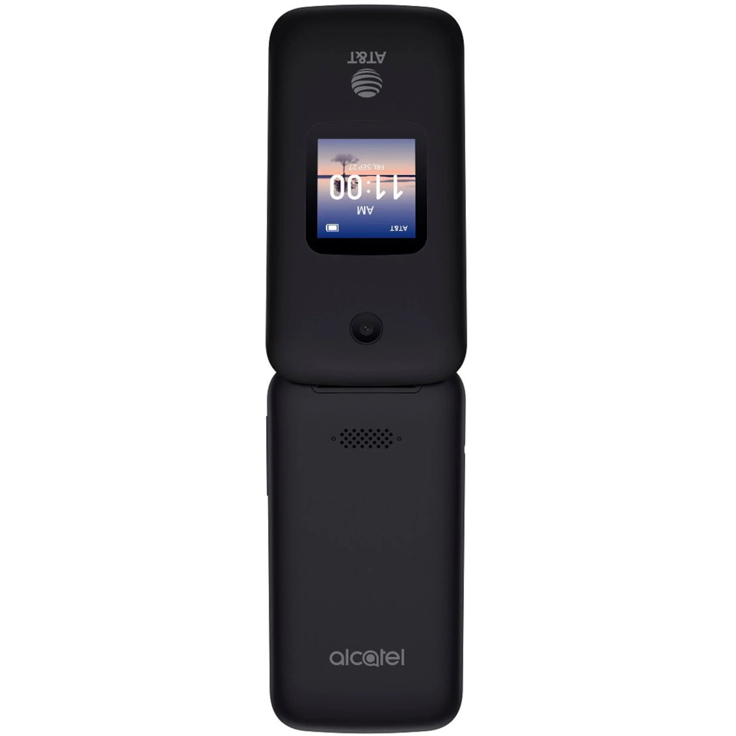 4GB, Alcatel, Black - Phone Prepaid SmartFlip AT&T