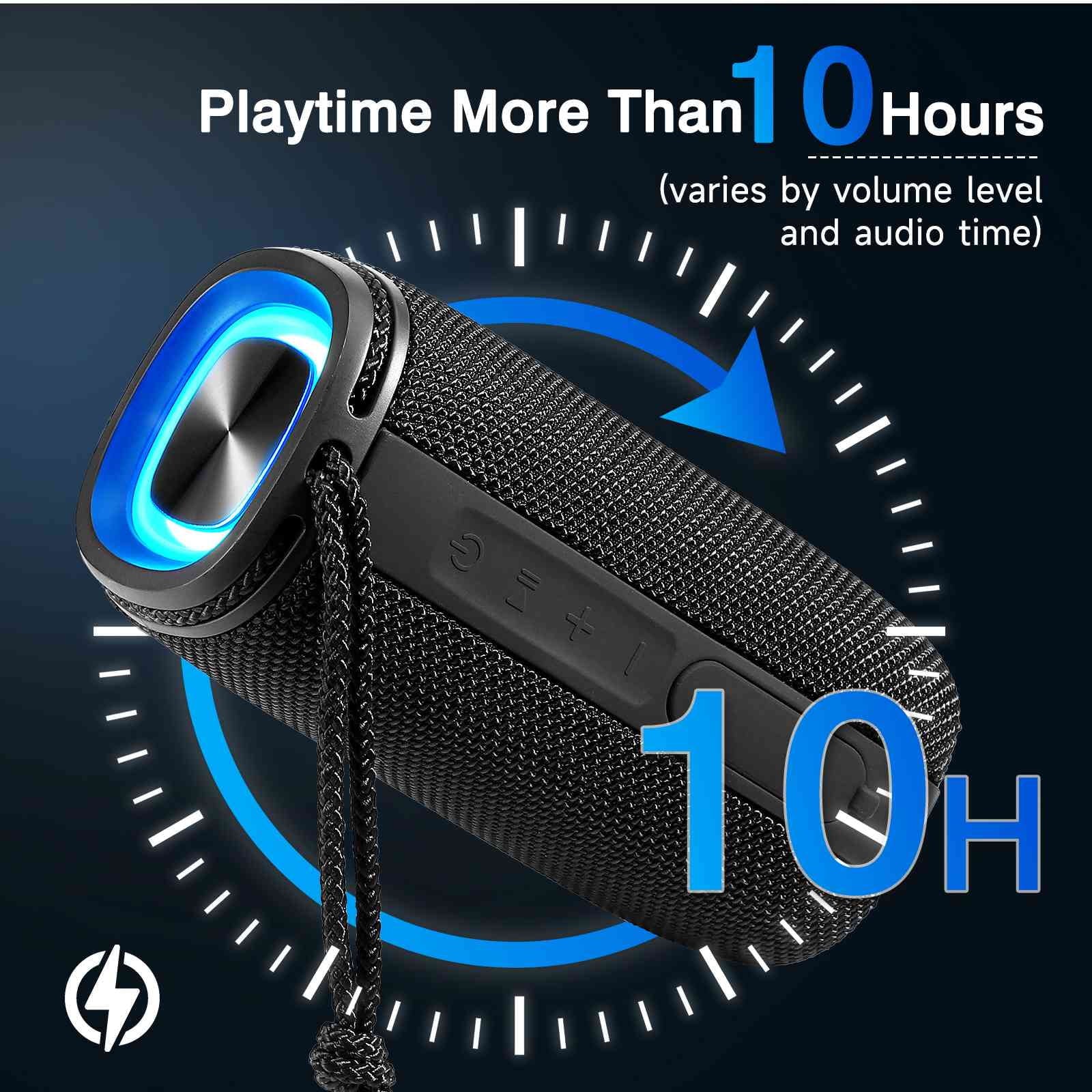 Speakers Speaker LG Wireless IPX5 Pairing, UrbanX Waterproof Punchy HD X808 with 360¡ã for One Bluetooth Portable Black G7 Surround - Bass, True Sound Speaker, BT5.3,