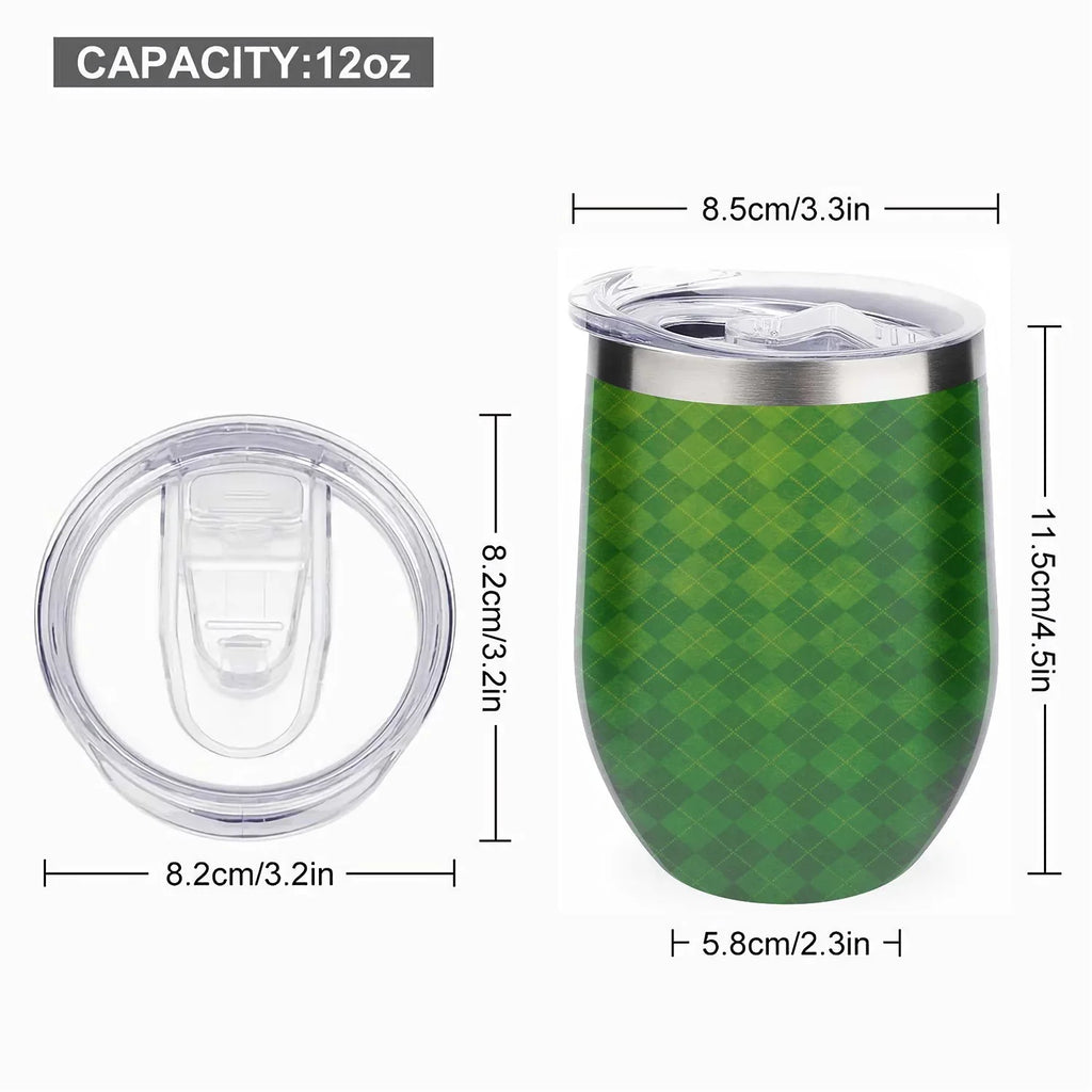 Belly Cup Double Hidove Vacuum with Lid, Green Shape Cup Cups, U Stainless Insulated Wine Insulation Cups Tumbler Textured Layer 304 12oz Argyle Big Steel Eggshell Cup Background