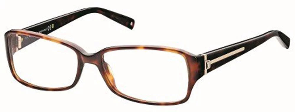 BROWN Acetate Rimless Frames 56 MB0394 MontBlanc Women's