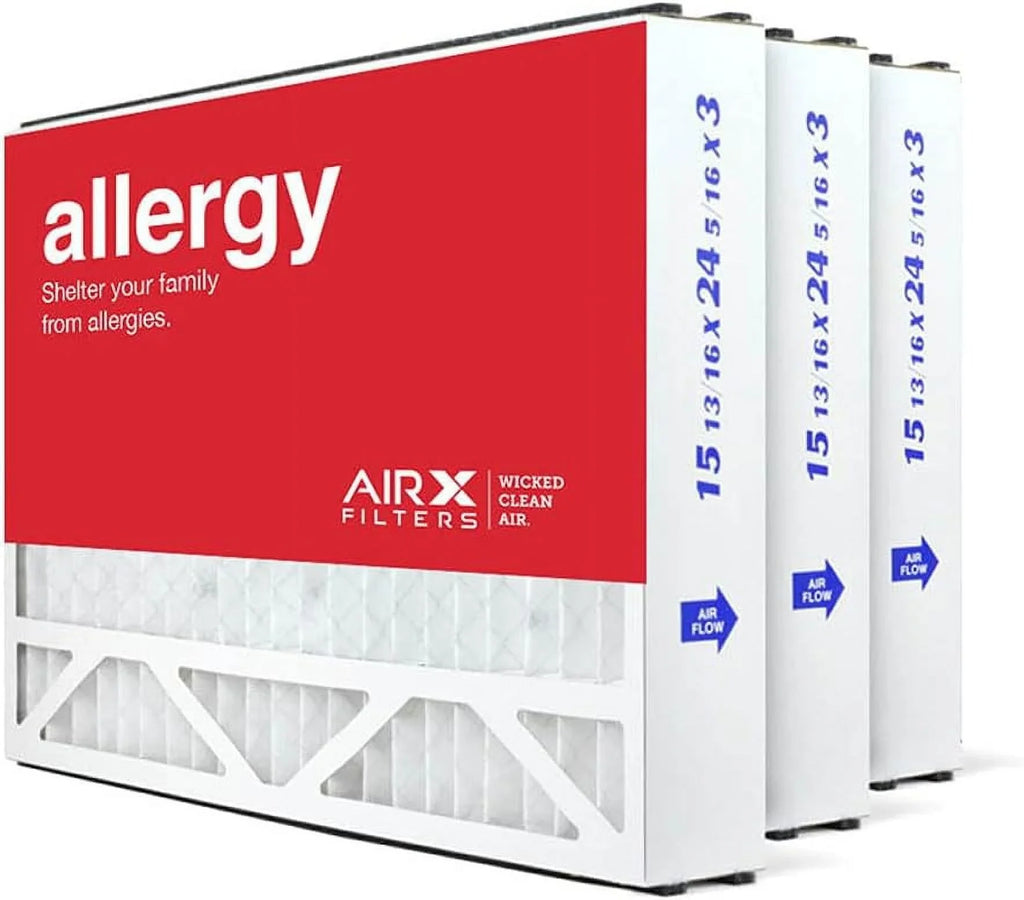 Made MERV Air in Allergy AC for Trion USA Air Replacement 11 3-Pack, Furnace Bear 16x25x3 Filter HVAC 255649-101, the