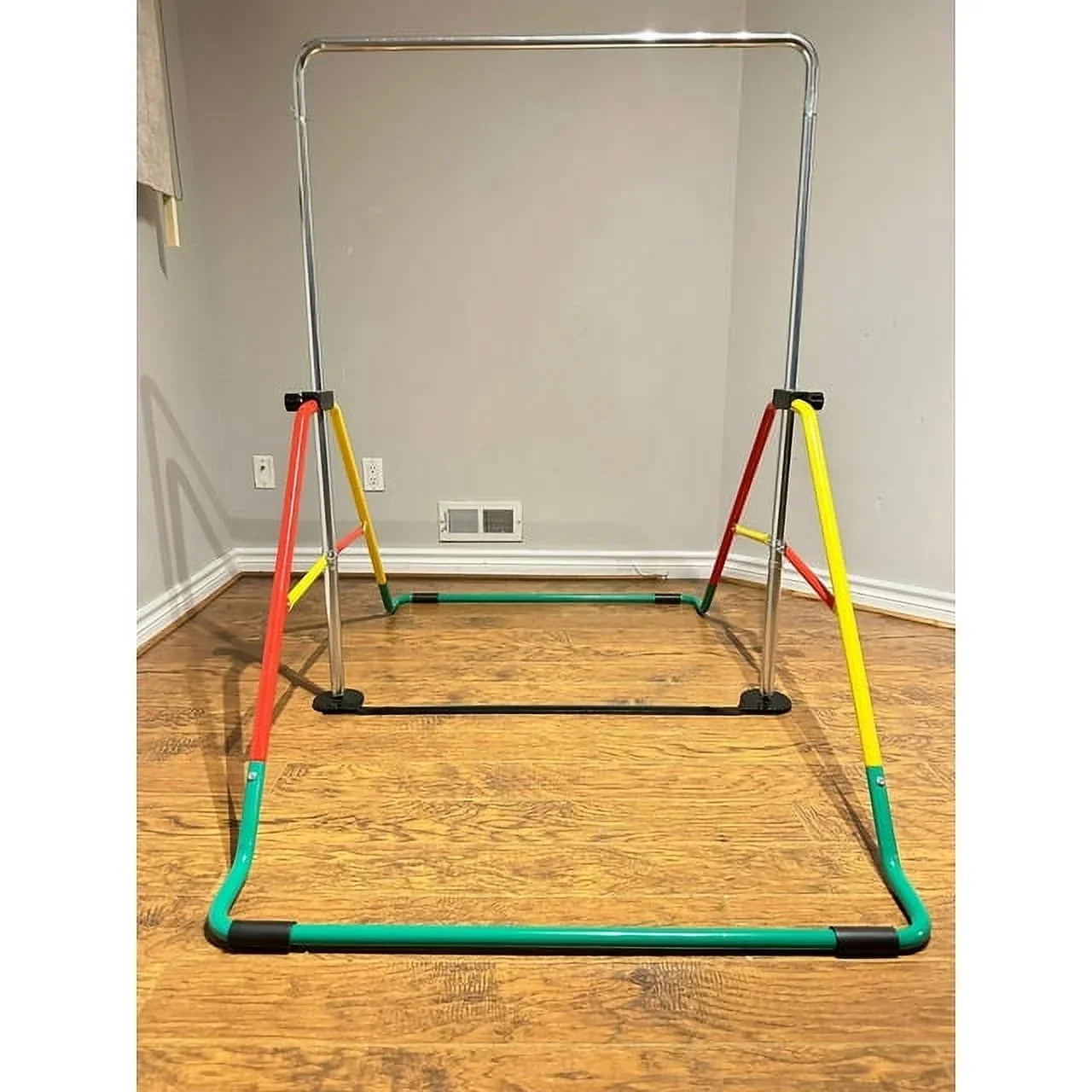Kids' Equipment, Adjustable Home Playground Red/Yellow, Bar - Gymnastics Training Expandable Folding &