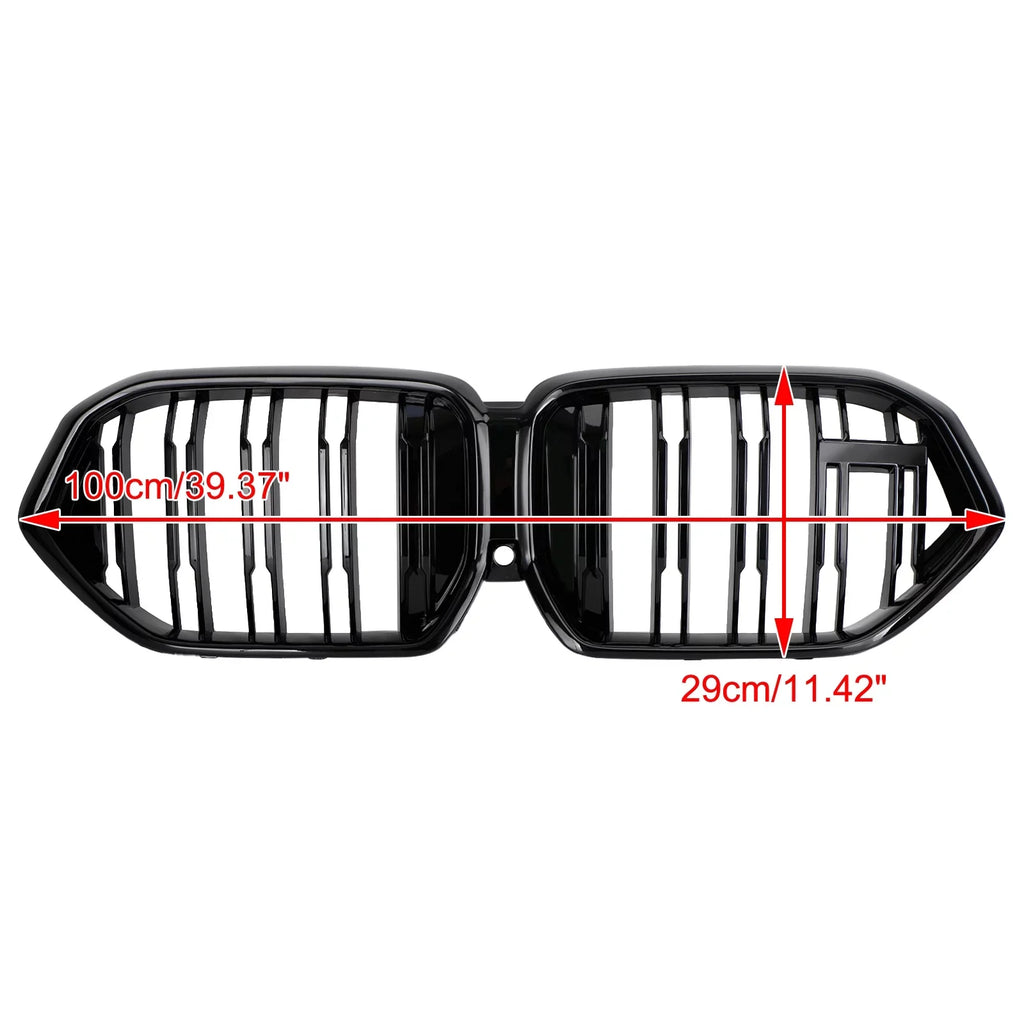 2020-2022 Black W/Camera Hole Front for BMW Grille M50i X6 Fit Grill G06 Bumper