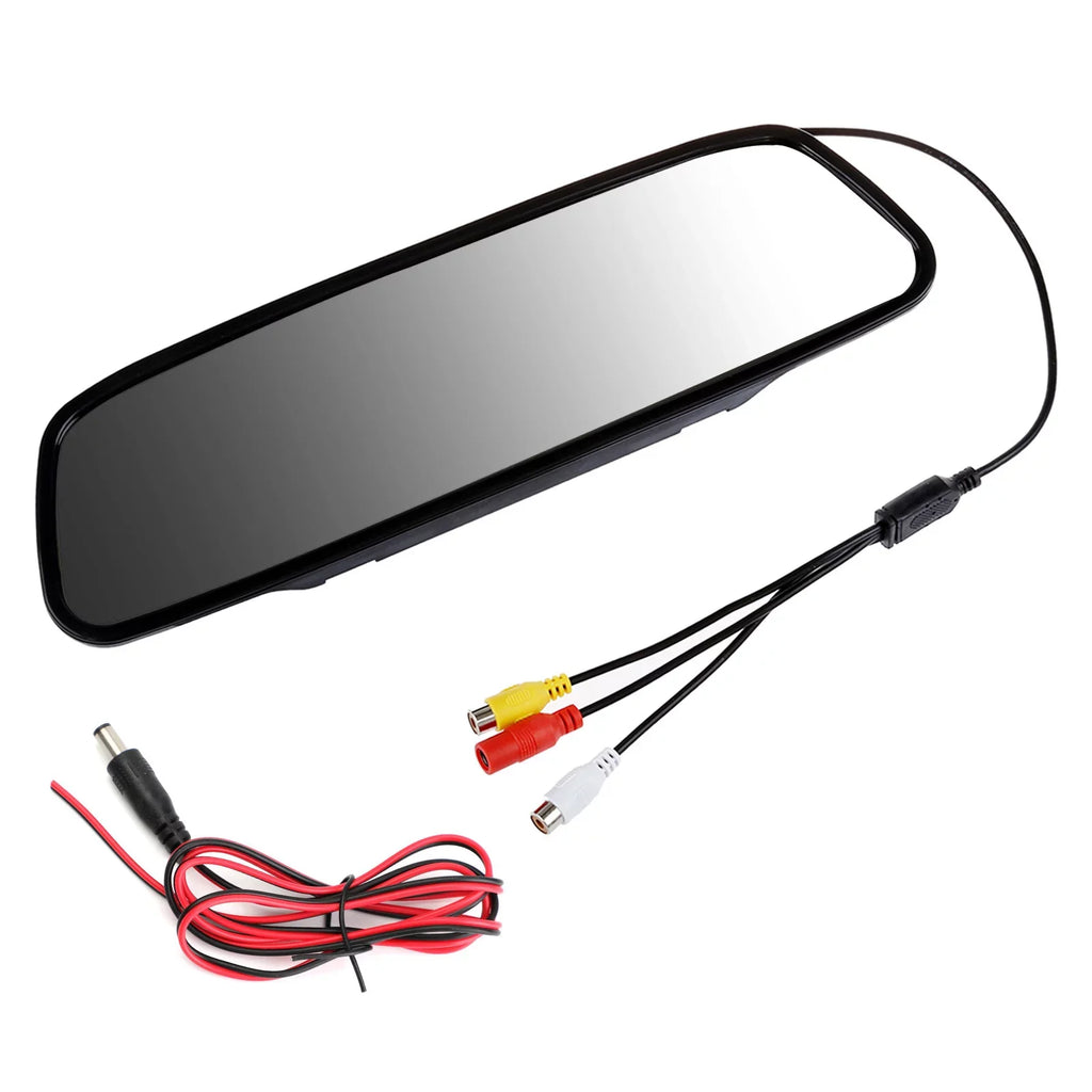 Kit Hornets Camera Vehicle 170 System Universal Car Monitor Mirror 5.0" TFT 2-DAY + Mad LCD