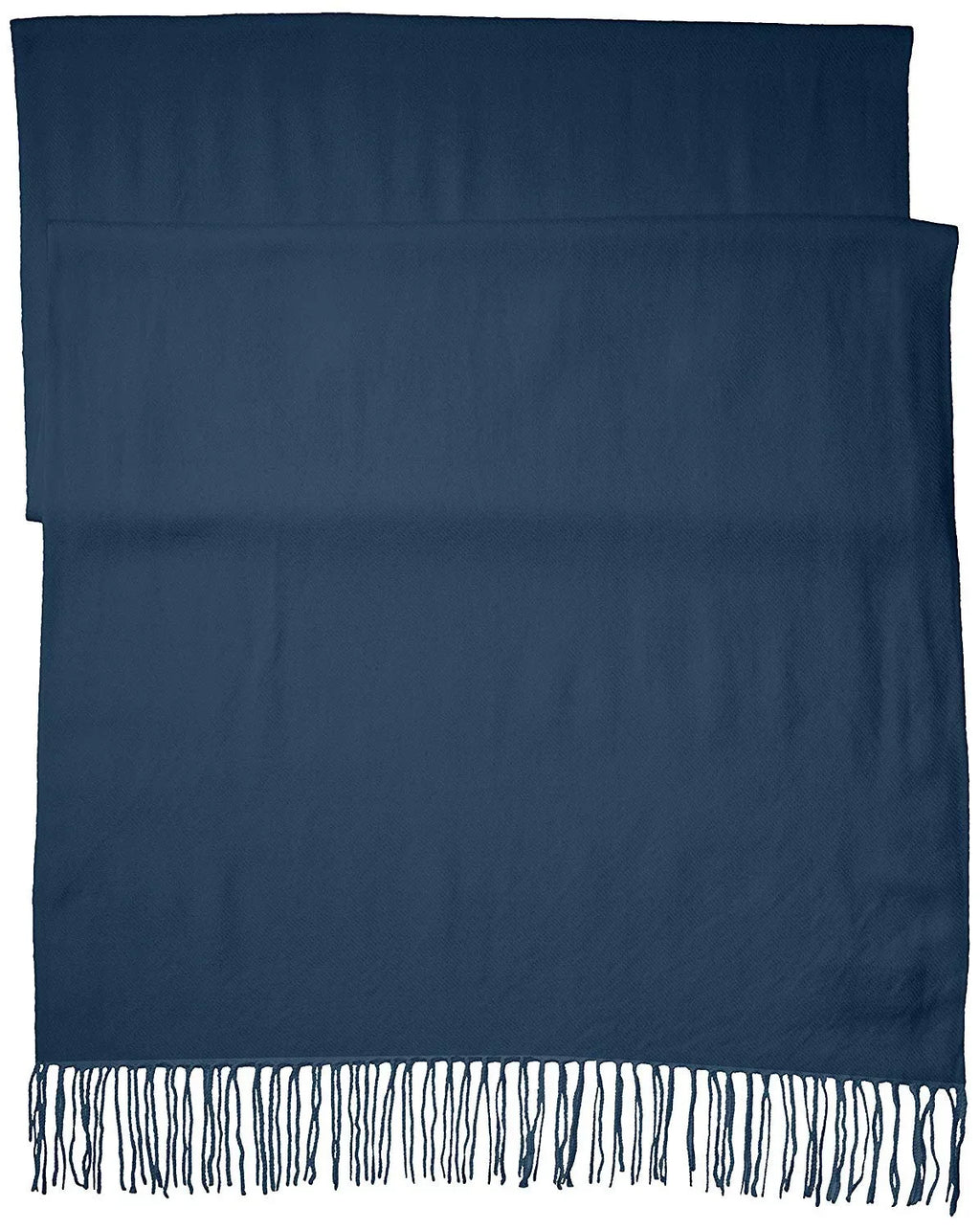 Soft Size One Scarf, Cashmere Fiorentina Twill La Women's Navy,