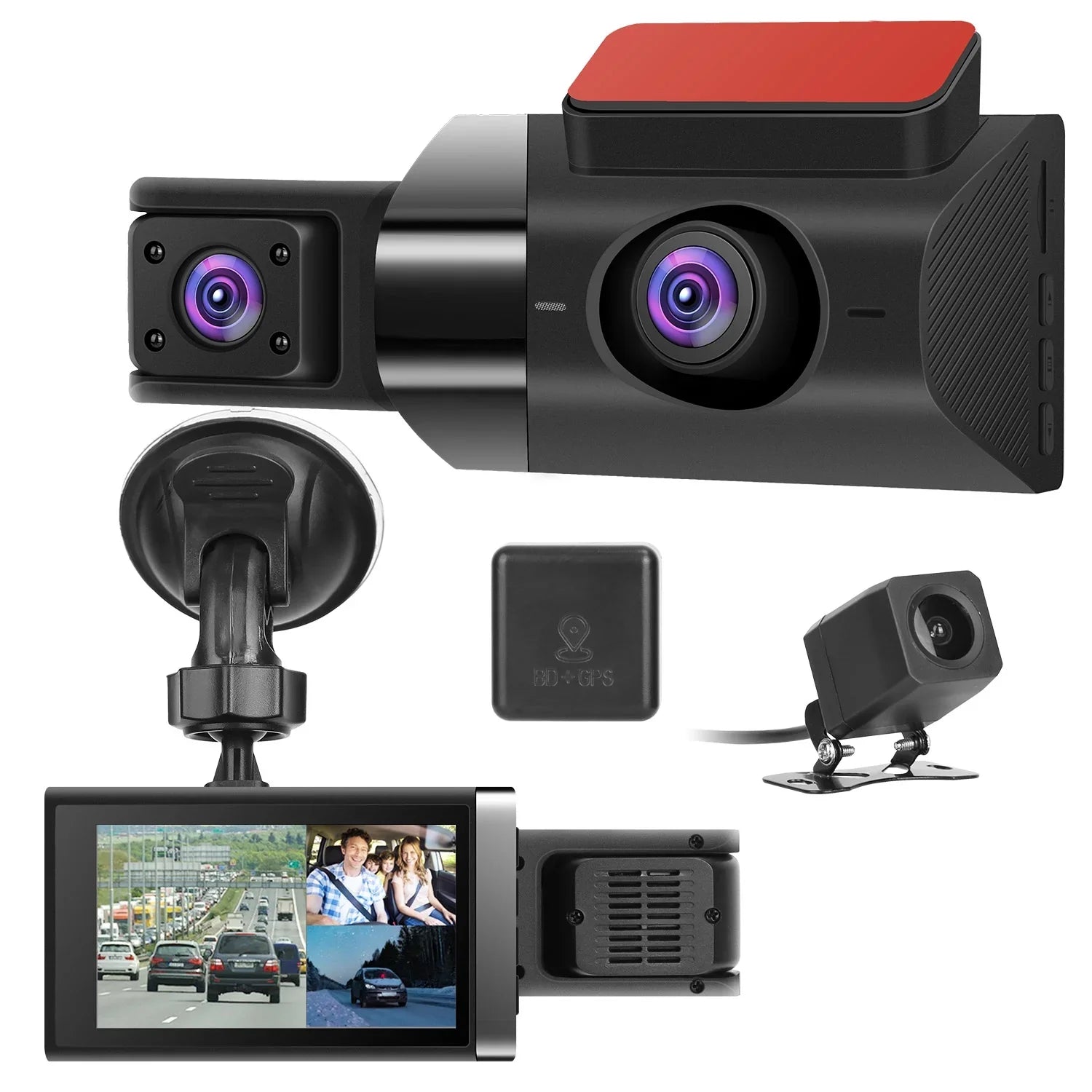 Car HD DVR Vision 140¡ã Dashcam G-Sensor Loop Recording Monitor with Parking Car Night Full GPS Cam Angle Video 2K iMounTEK Recorder Dash