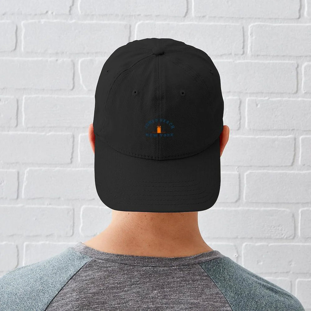 Canvas Beach Adjustable Cotton Cap Hat Jones Baseball Hat Baseball - Black Printed Black - CafePress
