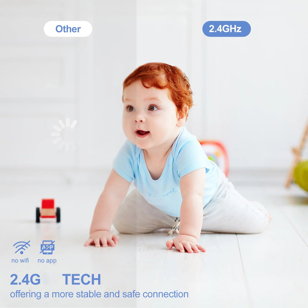 LCD IR Inch Motion Detection Built-in Monitor Video for Wireless Monitor TFT Room with Functions Screen Detection Arealer 4.3 Lullabies Monitor