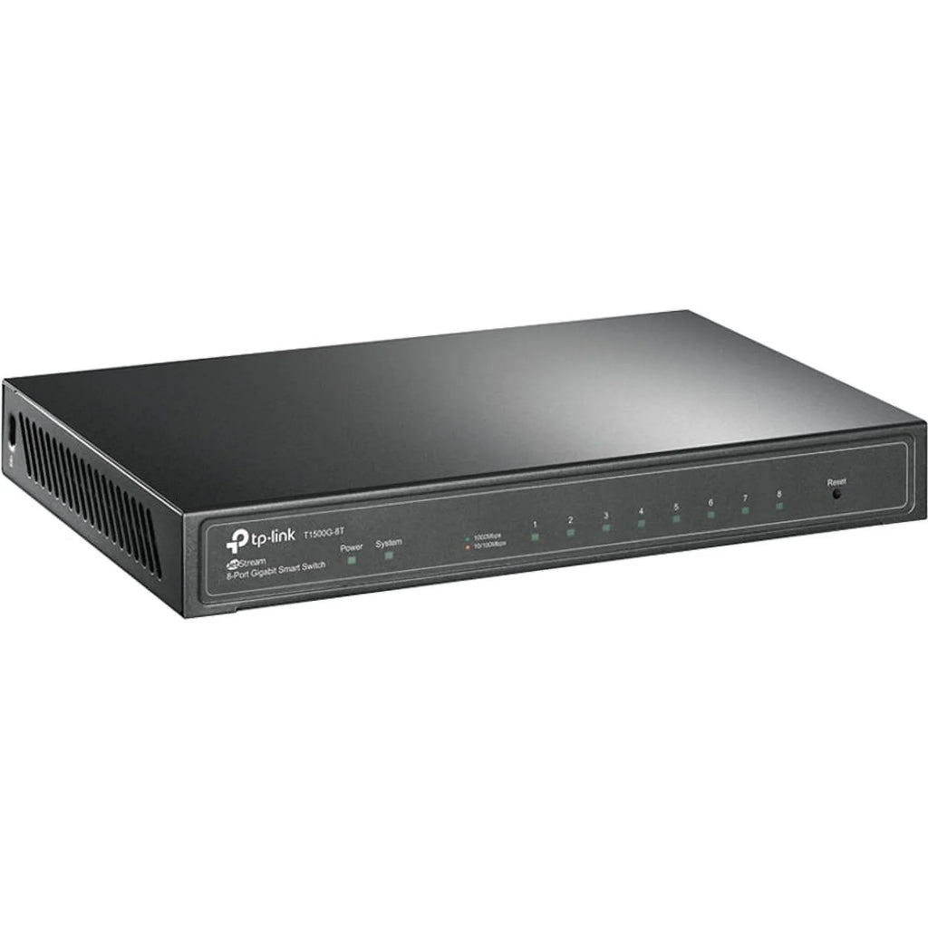 JetStream - desktop (1 x 10/100/1000 TP-Link Switch - - 8 PoE+ - T1500G-8T managed - PoE+)