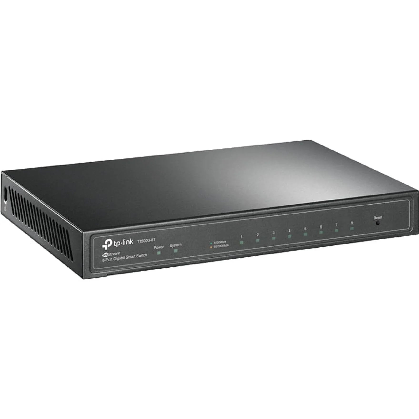 JetStream - desktop (1 x 10/100/1000 TP-Link Switch - - 8 PoE+ - T1500G-8T managed - PoE+)