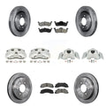 Auto And Semi-Metallic 2010-2017 Lincoln Front For KC8-101094S Kit Transit Disc Navigator Ford Rotors Brake Expedition Caliper Rear (10Pc) Pads