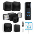 '+ Drive USB & VIECAM 3 Floodlight Cleaning Outdoor Cameras, Doorbell Mount, Blink_Outdoor Home Bundle, 1 1 Video Whole & 32GB Indoor Cloth