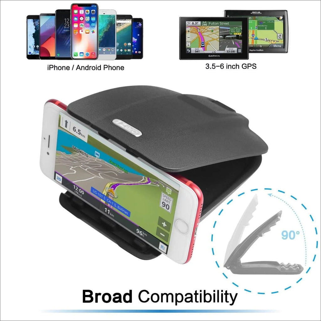 Car for Tomtom, Dashboard Navman, Dash Satnav - Magellan Holder Roadmate, McNally, Mount Cell Rand Drivesmart, Nuvi Garmin for Adhesive Black Replacement Dezl GPS Non-Slip Phone Matte Dock Drive