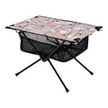 Compact Bag Portable Table Outdoor Abstract Storage Fishing with Travel Beach for Table Table Roses Folding Camping Flowers BBQ Picnic