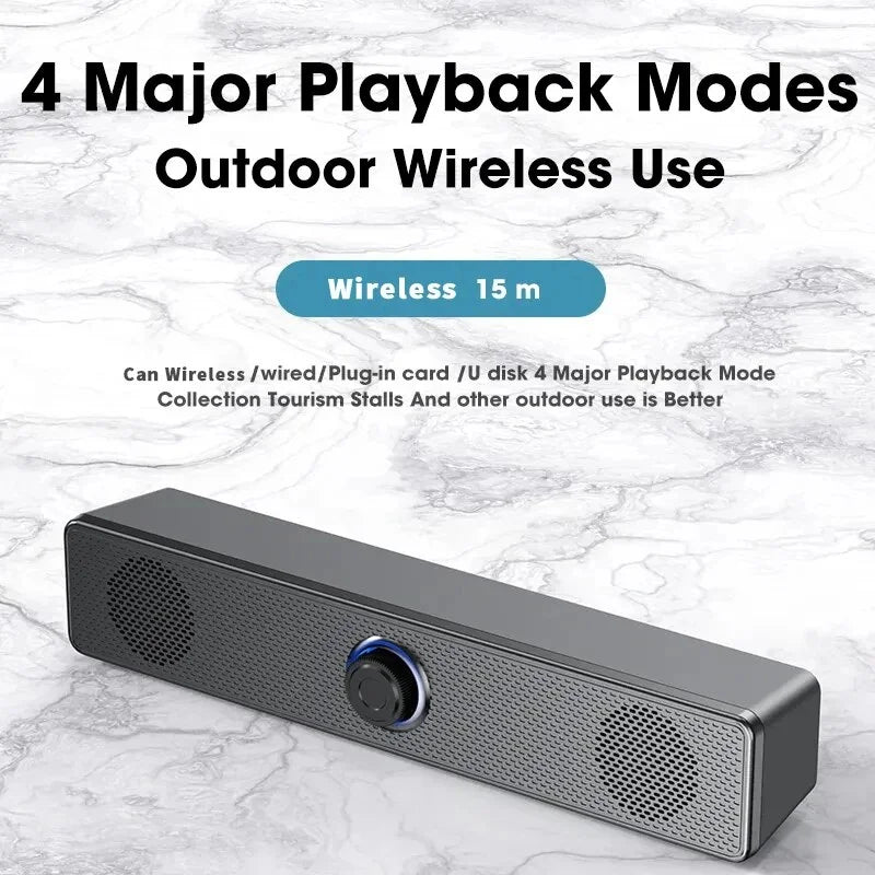 Subwoofer Speaker Music TV 4D Soundbar Box Soundbar Speaker Home Bluetooth Computer surface Box System Theater For Stereo Sound