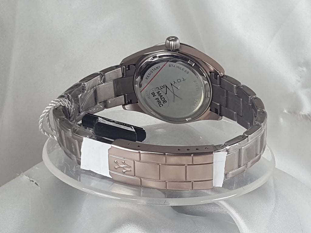 Pewter "Metallic ToyWatch Aluminum Color Stones" Watch Ladies ME32PW