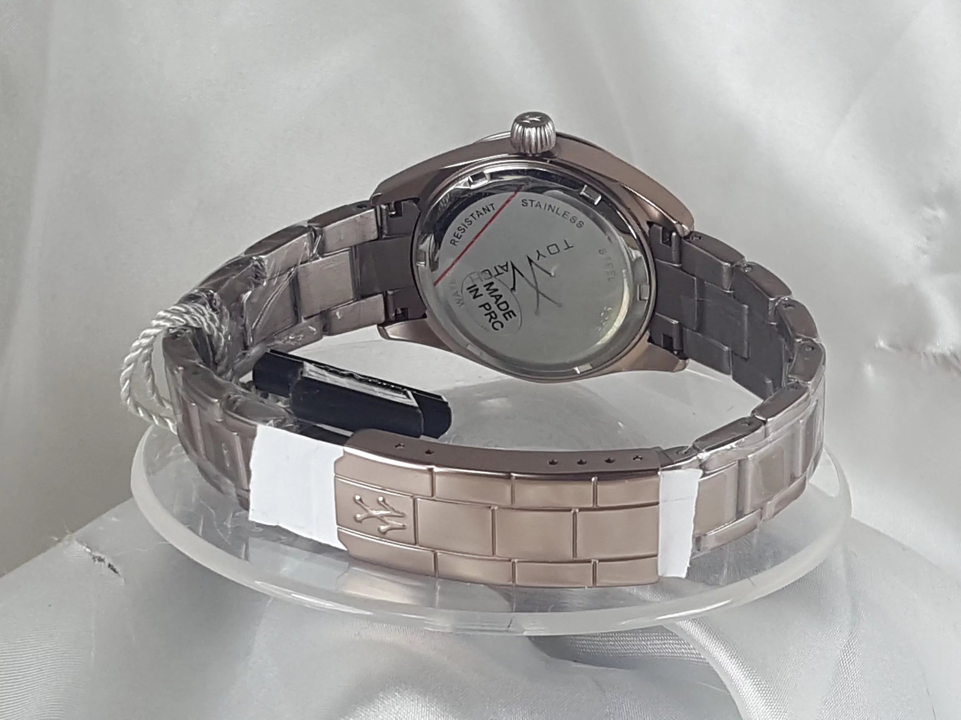 Pewter "Metallic ToyWatch Aluminum Color Stones" Watch Ladies ME32PW