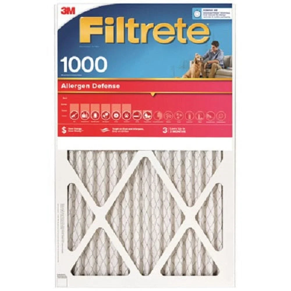 '- x 3 Pleated Month 25" MPR 4 of 3M Disposable Quantity 1000 Filter 1" x 9803-4 Red 20" Air Filtrete