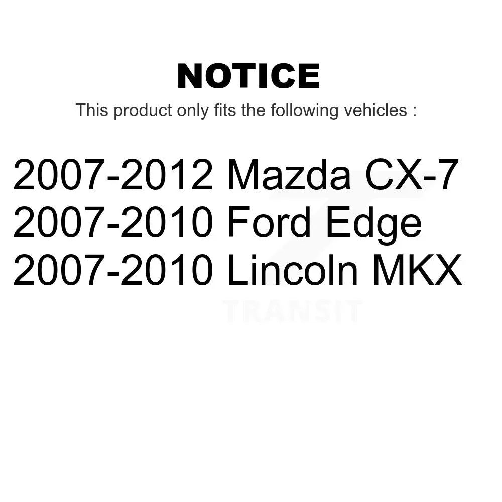 K8-100855 Lincoln CX-7 Pair For Disc Rotors Ford Brake Rear MKX Edge Mazda