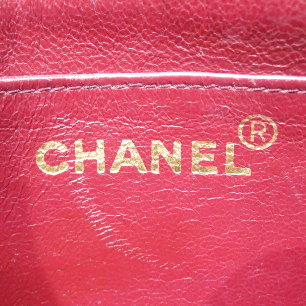 Black Lambskin Chain (Fair) Bag CHANEL Diana Women's Pre-Owned Matelasse Shoulder Chanel Men's