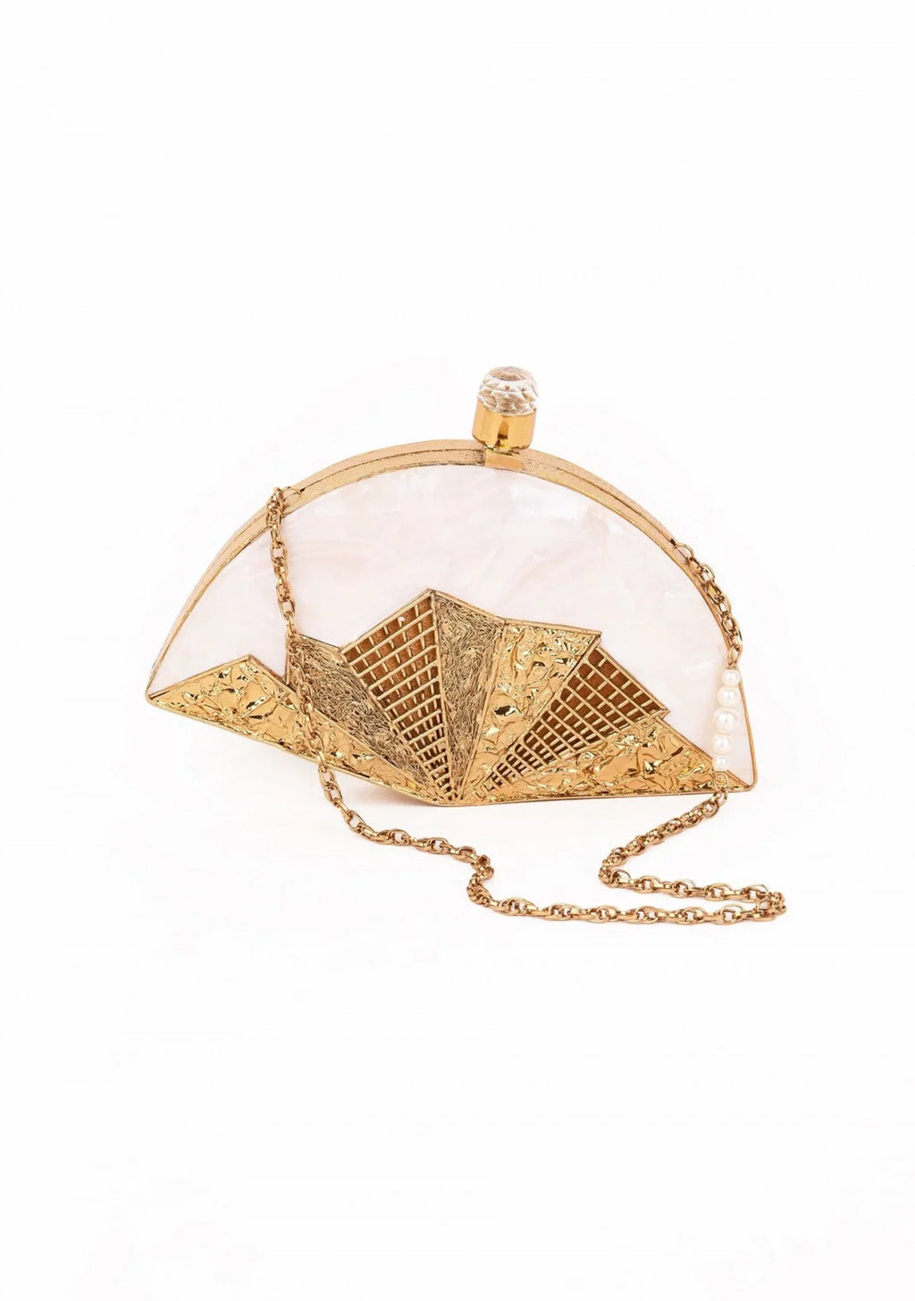 Handcrafted India inlaid Designer Craft bag Different Handbag original/natural Clutch Wedding Women for Gold Seashell