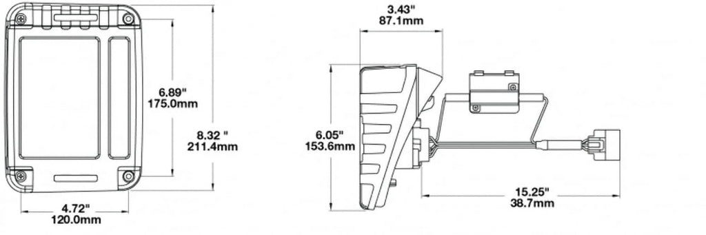 J DOT) JW Kit, (JEEP 279 Tail Pair Speaker Light
