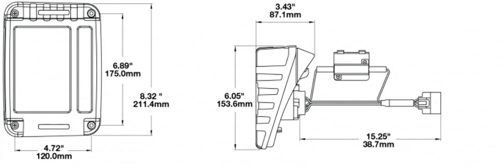 J DOT) JW Kit, (JEEP 279 Tail Pair Speaker Light
