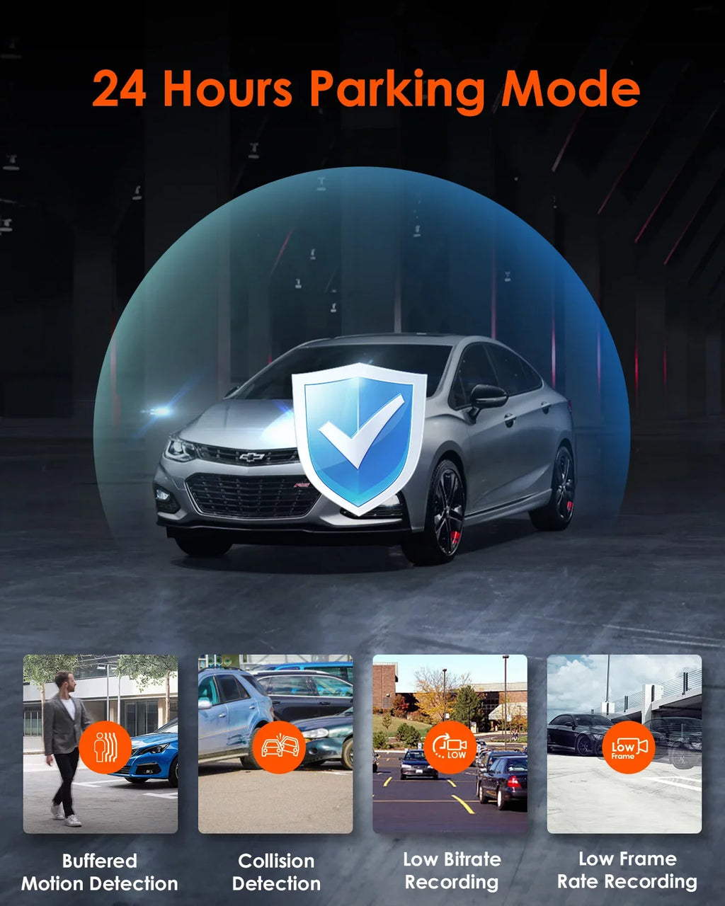 inch Touchable Car Front+1080P Nearly Rear IPS with Supercapacitor Wide Dash +1080P built 360¡ã Camera 2K Angle, Screen GPS 24h Channel Cam, Monitor, Interior 30FPS 3 S2 3 WiFi in, Parking Vantrue