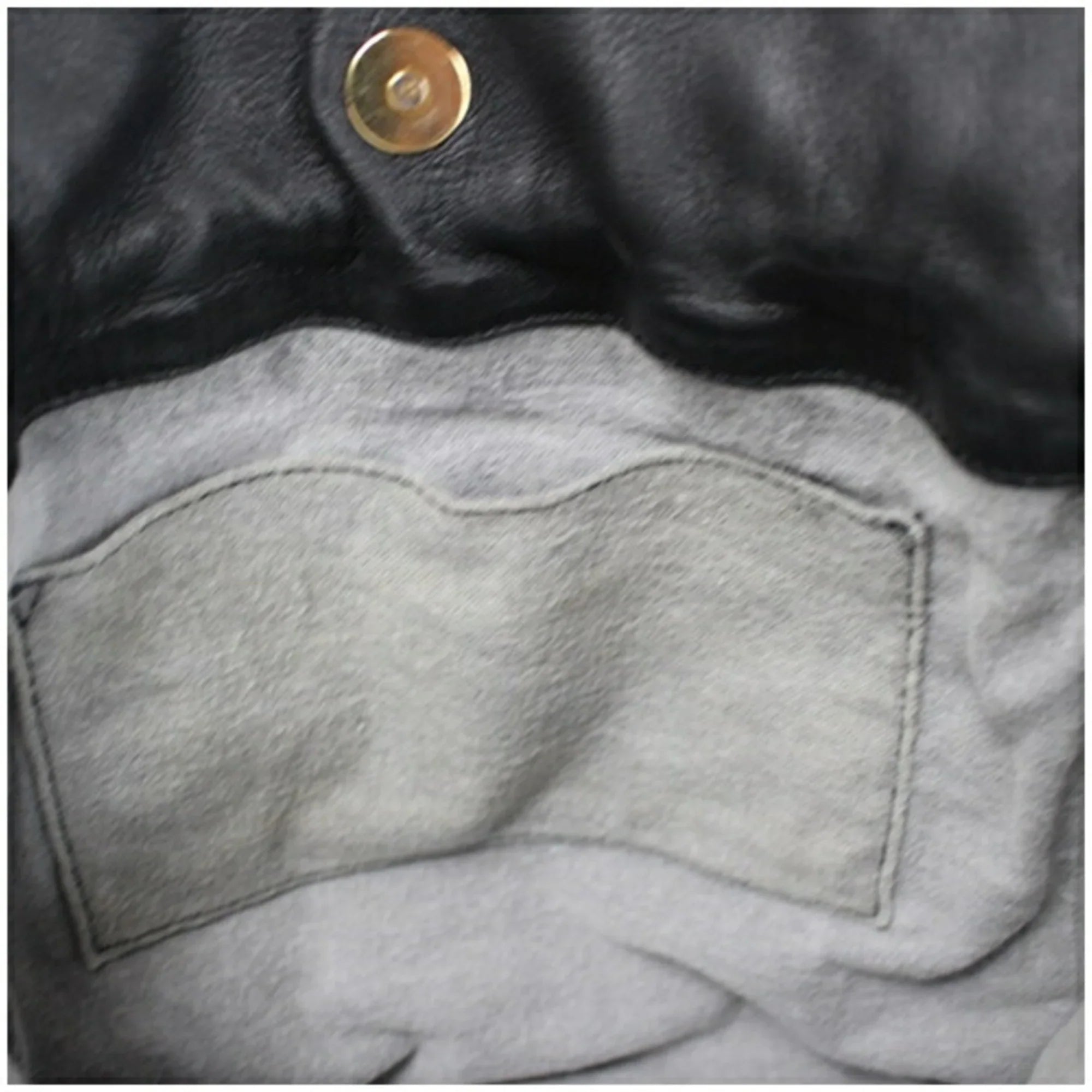 Anagram LOEWE Shoulder Pre-Owned Black Soft Women's (Fair) Leather Bag