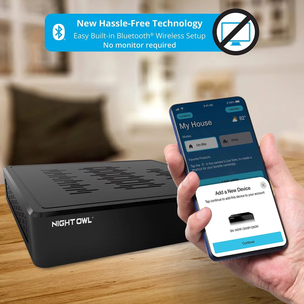 Wi-Fi Owl Cameras Night 1TB Drive NVR Channel with 4K Spotlight Wi-Fi 1080p 10 4 IP HD Hard and