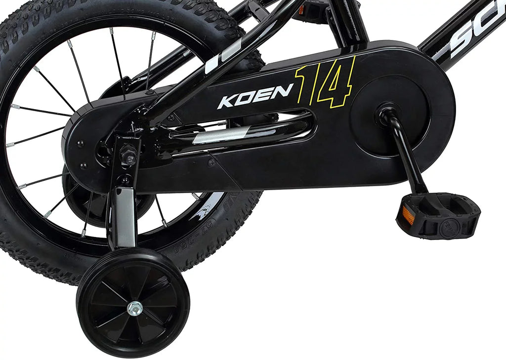 Black, Wheels, Bike 2 Toddlers Up, and Kids, for and for Boys Schwinn Seat Training Ages Adjustable Koen 14 Wheels inch Years