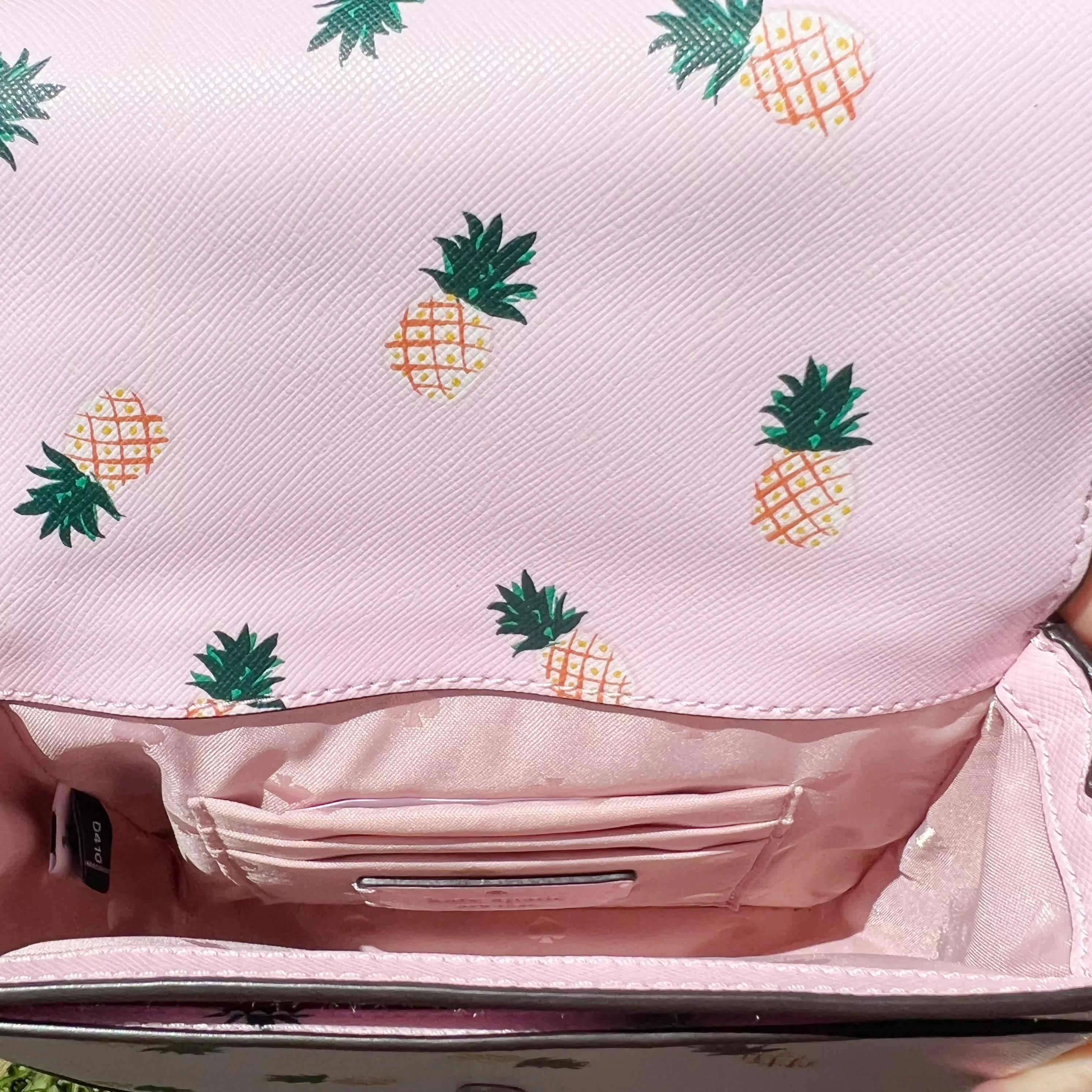Kate crossbody square in multi Spade k7629 staci pink pineapple