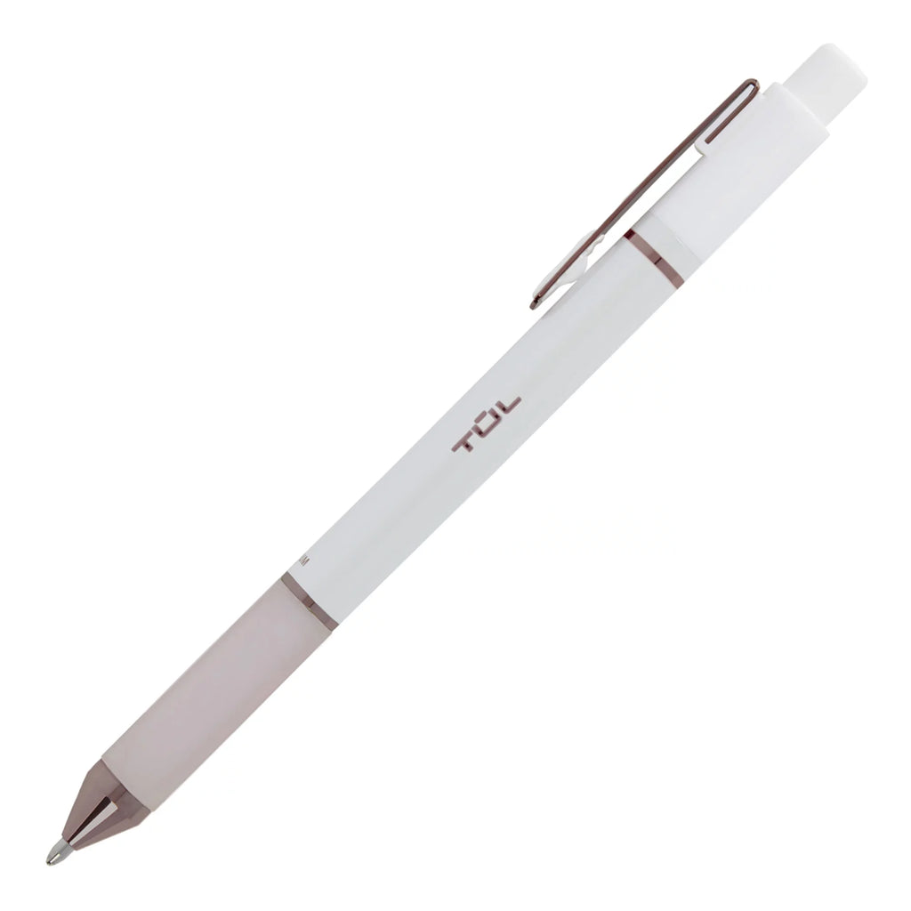 Pens Barrel, Pack 12 Point, Black 1.0 Ink, Retractable TUL? mm, Medium Pearl Of Ballpoint BP Pens, Series White
