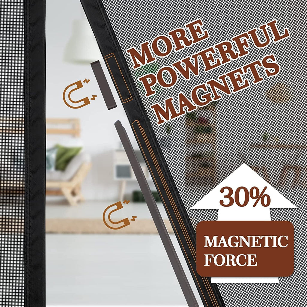 Door x Screen Heavy Door Screen Black Magnets 36 Fits Size 96, Air 97" Size 96" Yotache Fits Enjoy Door Doors x 36" Duty 38" x Size with Screen Fresh