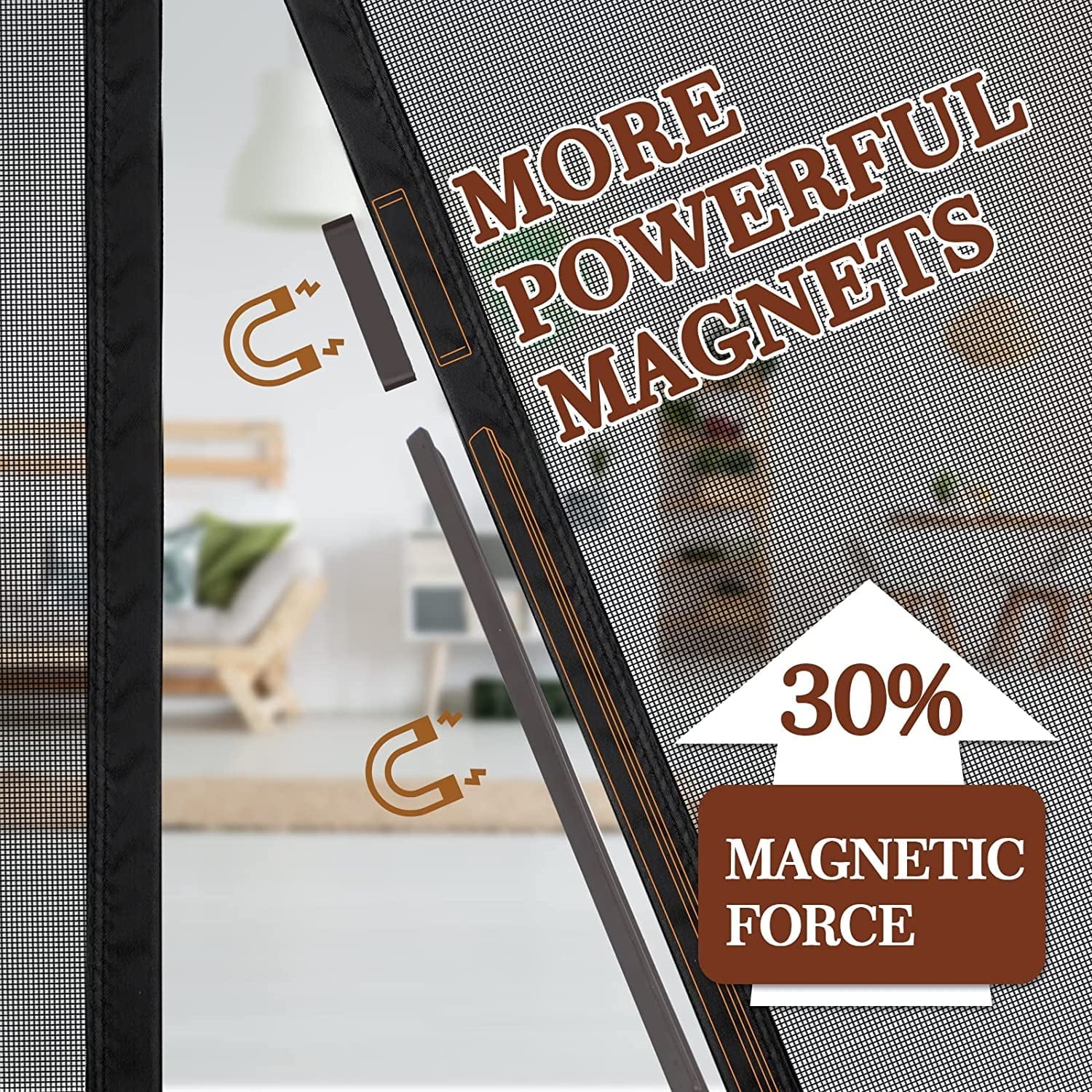 Door x Screen Heavy Door Screen Black Magnets 36 Fits Size 96, Air 97" Size 96" Yotache Fits Enjoy Door Doors x 36" Duty 38" x Size with Screen Fresh