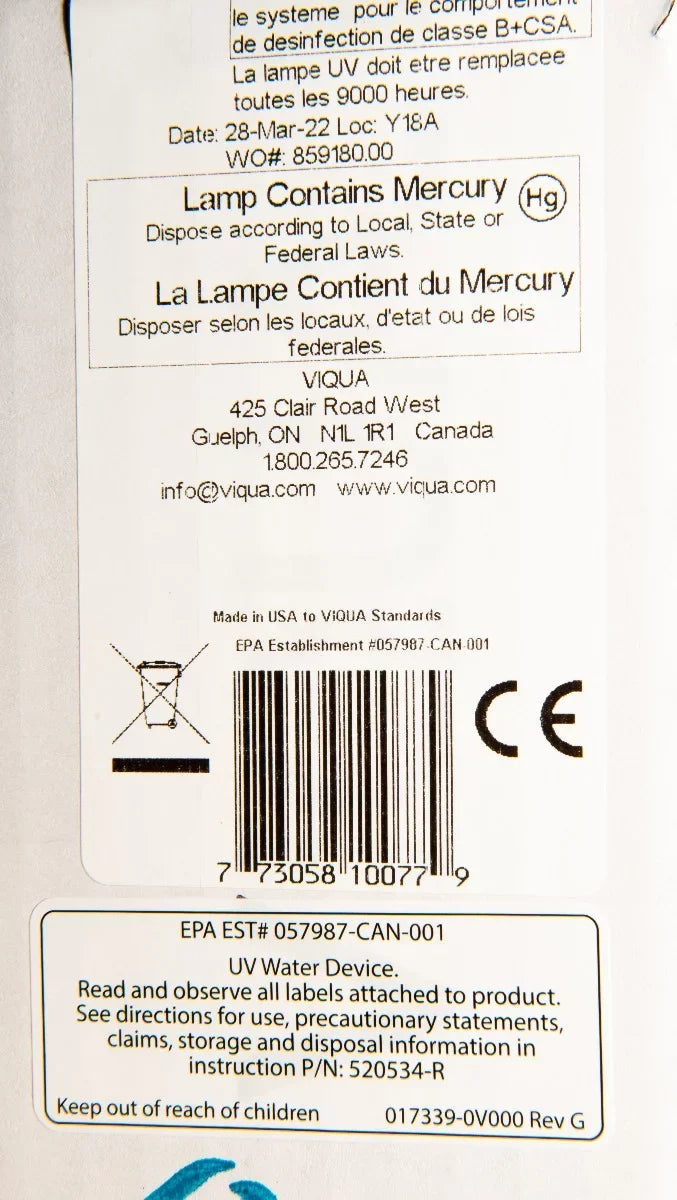Sleeve D and D4 Systems and bundle VIQUA for Lamp (D4, Model D4+, 602810-102 Premium)